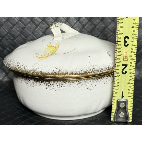 Antique Ironstone Transferware Soap Dish With Lid And Insert Mark Berlin German - Picture 10 of 10